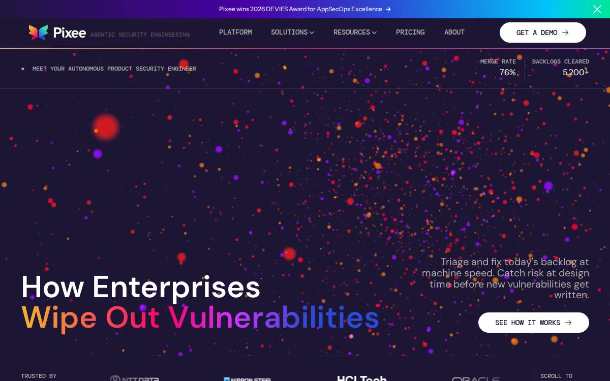 Pixee website preview