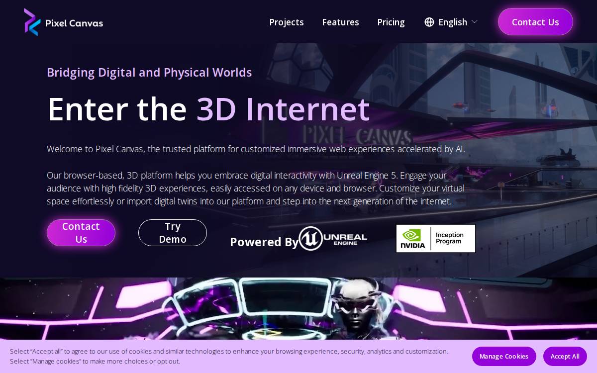 Pixelcanvas website preview