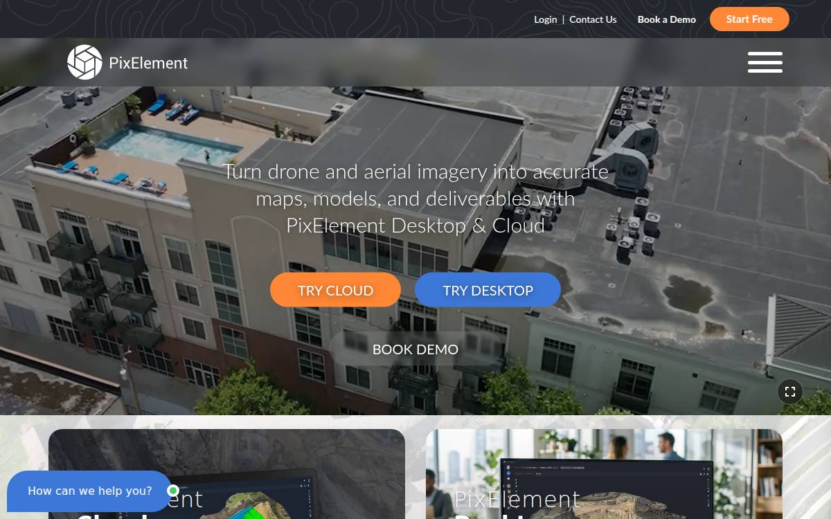 Pixelement website preview