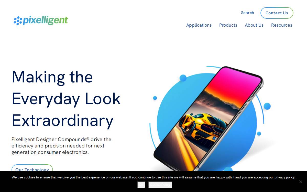 Pixelligent website preview