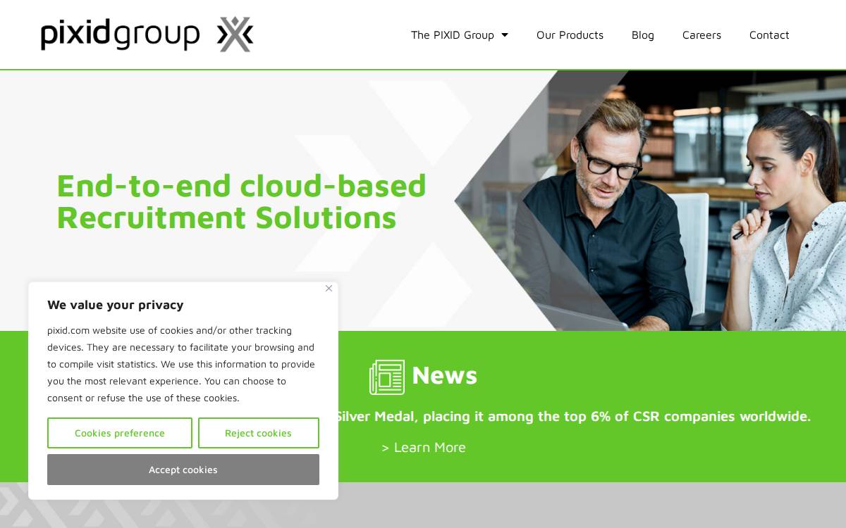 Pixid website preview