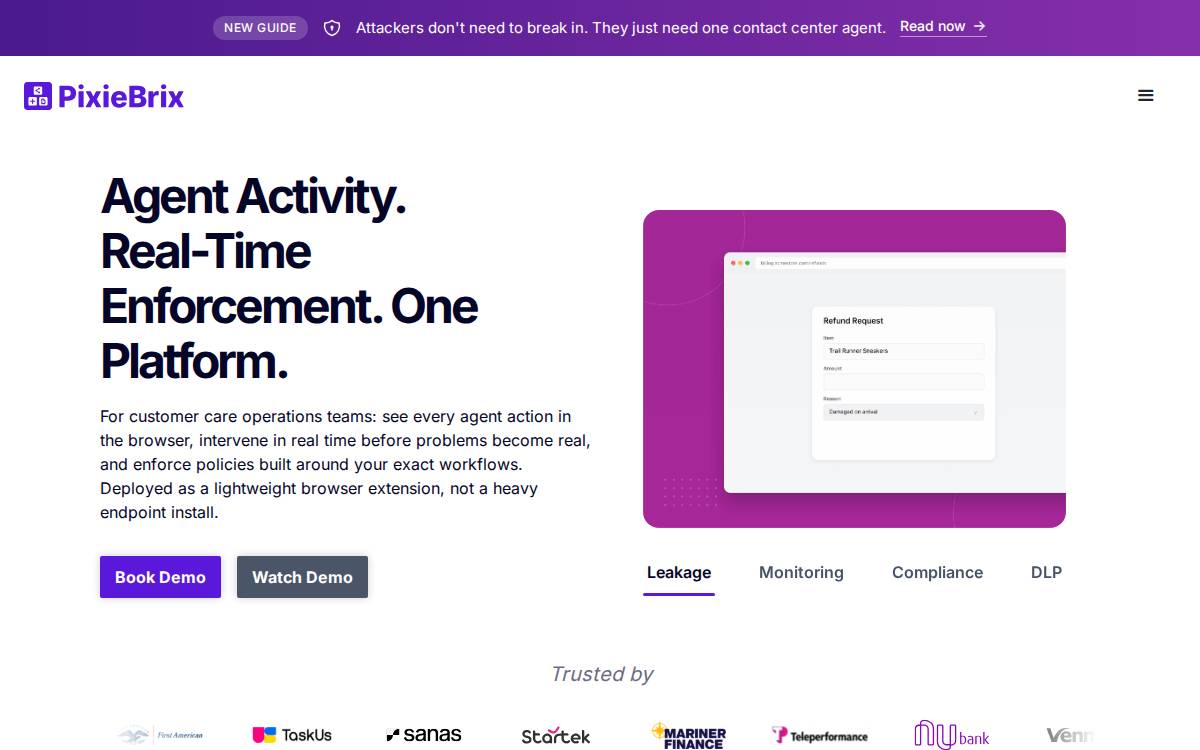 PixieBrix website preview