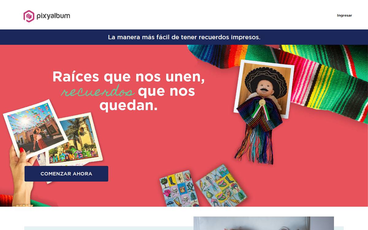 Pixyalbum website preview
