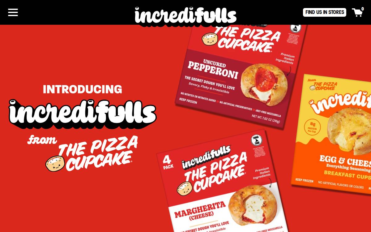 Pizza Cupcake website preview