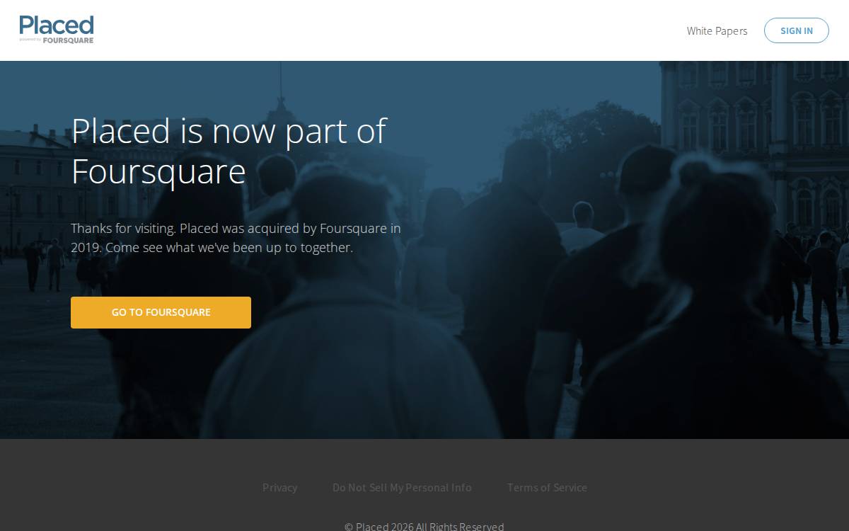 Placed website preview