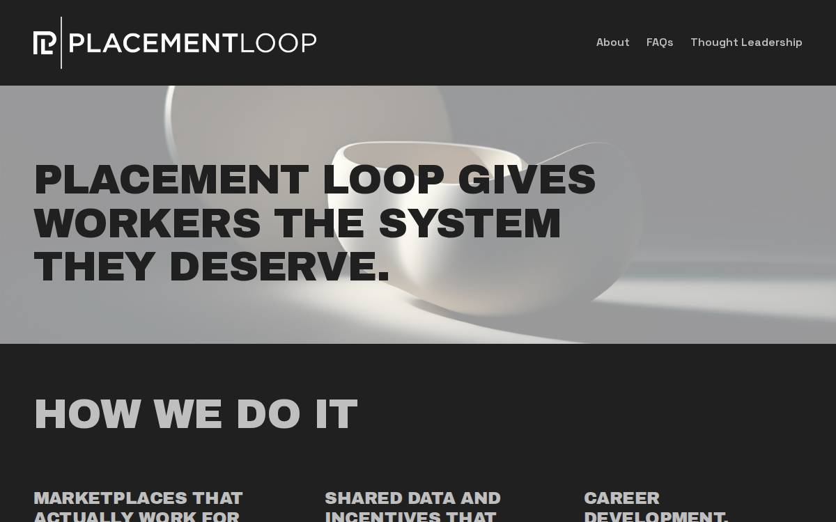 Placement Loop website preview