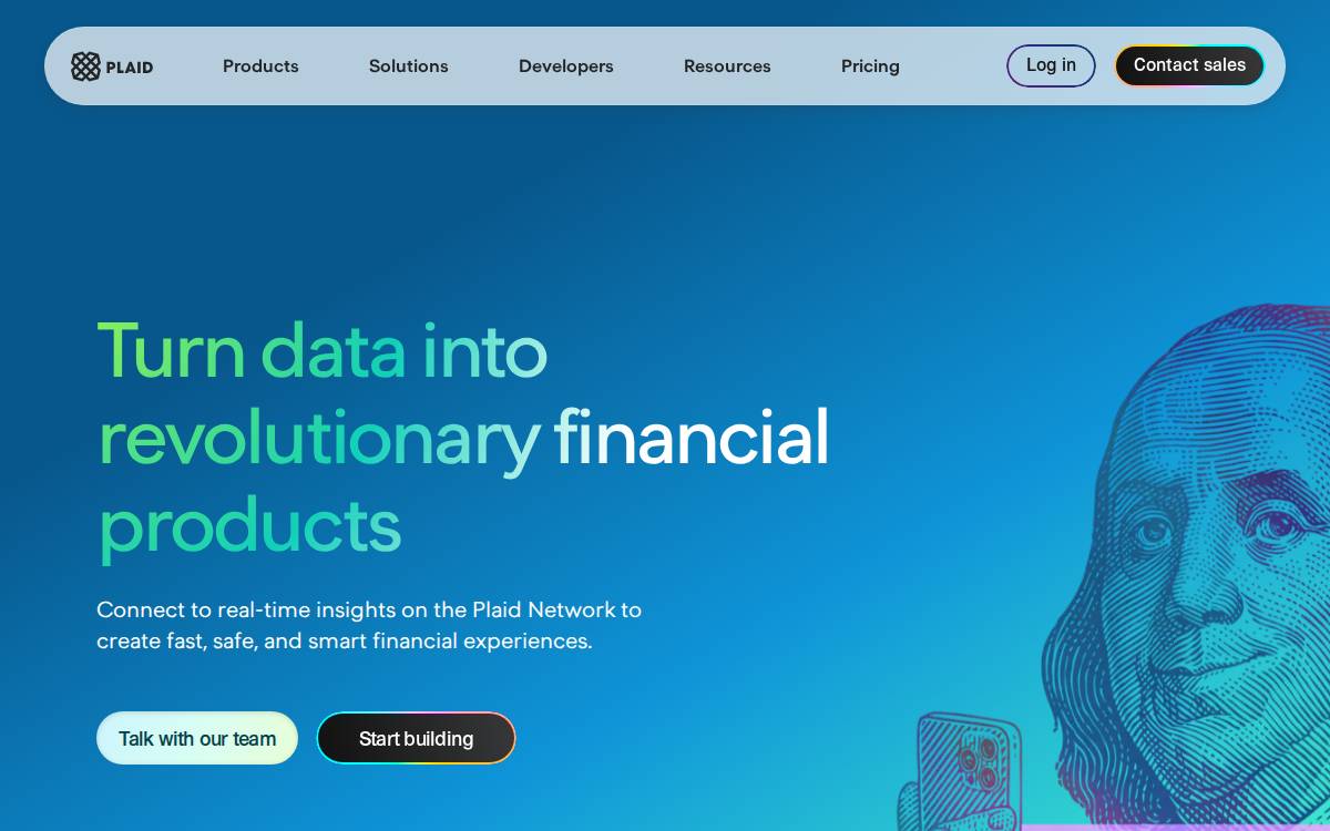 Plaid website preview