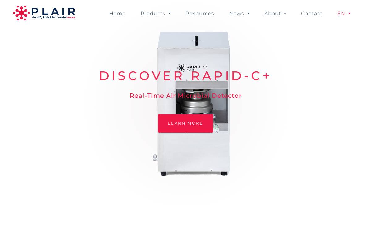 Plair website preview