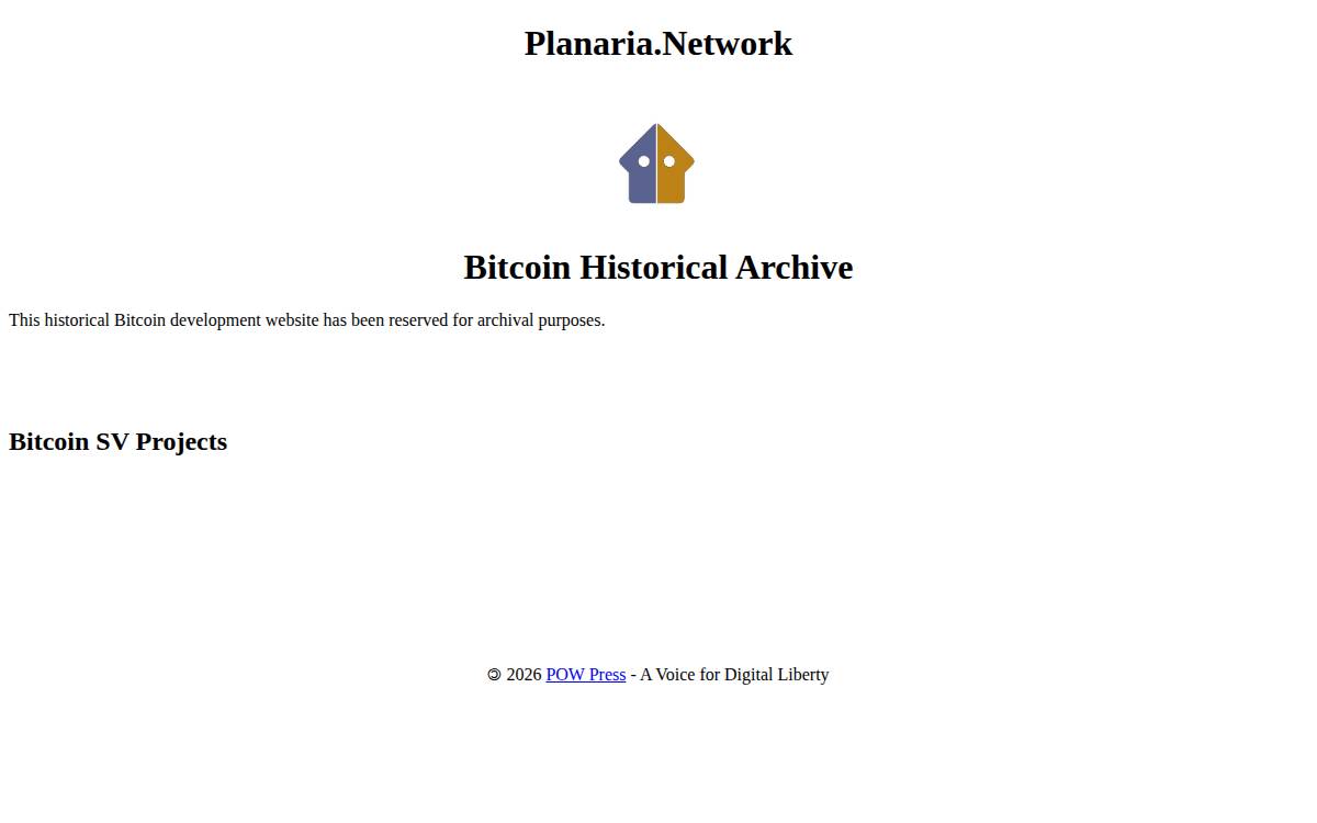 Planaria website preview