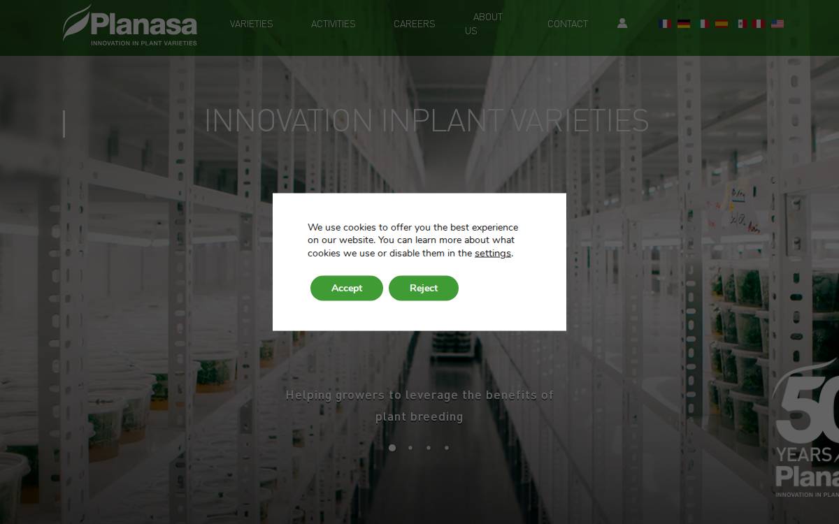 Planasa website preview