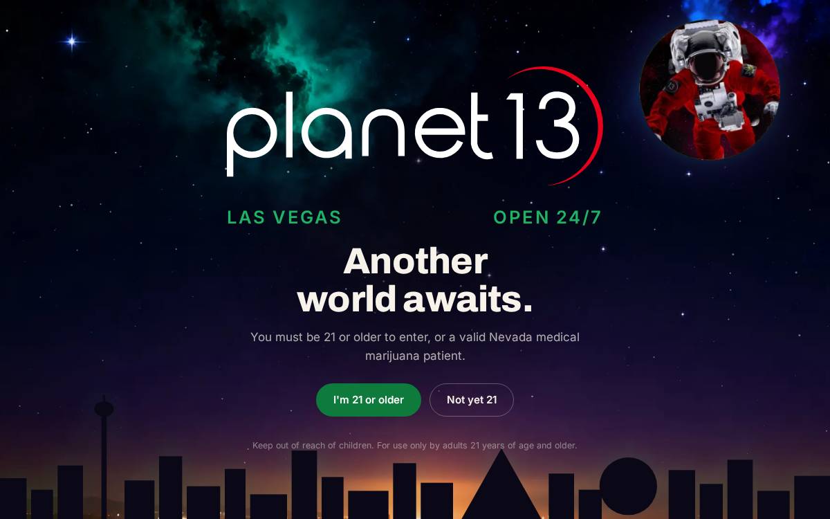 Planet 13 Holdings website preview