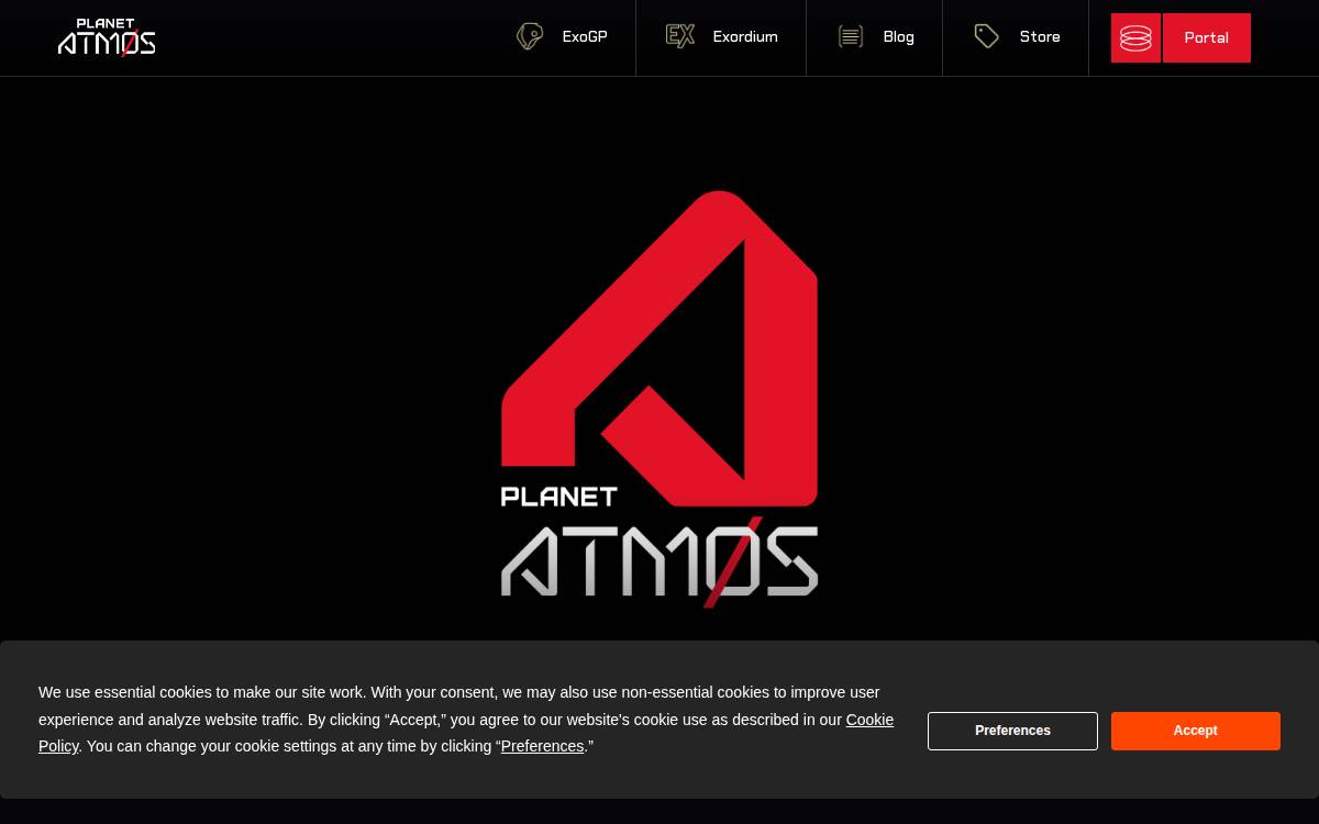 Planet Atmos website preview