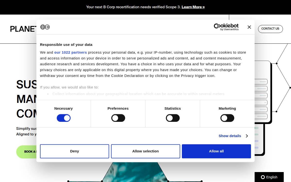 Planet FWD website preview