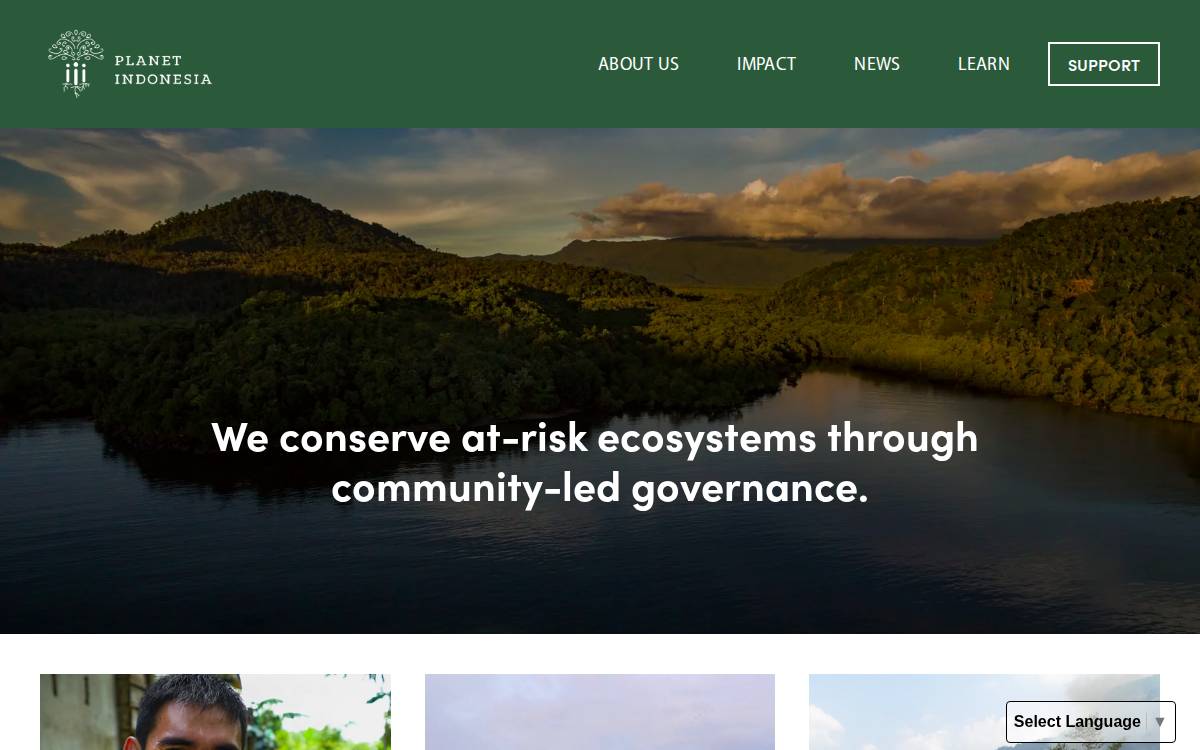 Planet Indonesia website preview