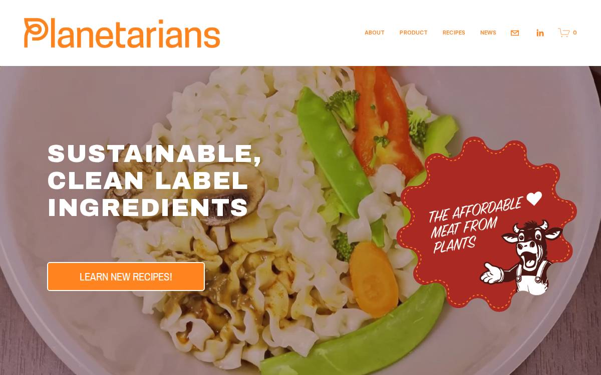 PLANETARIANS website preview