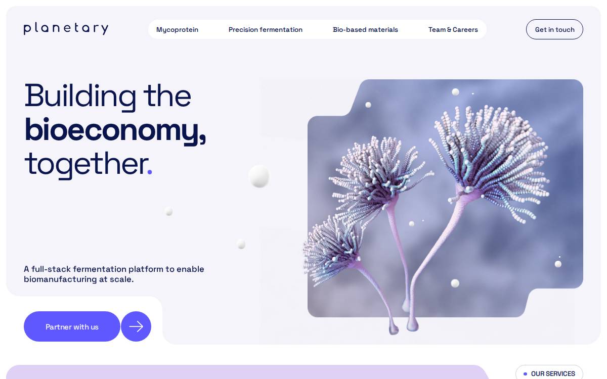 Planetary website preview
