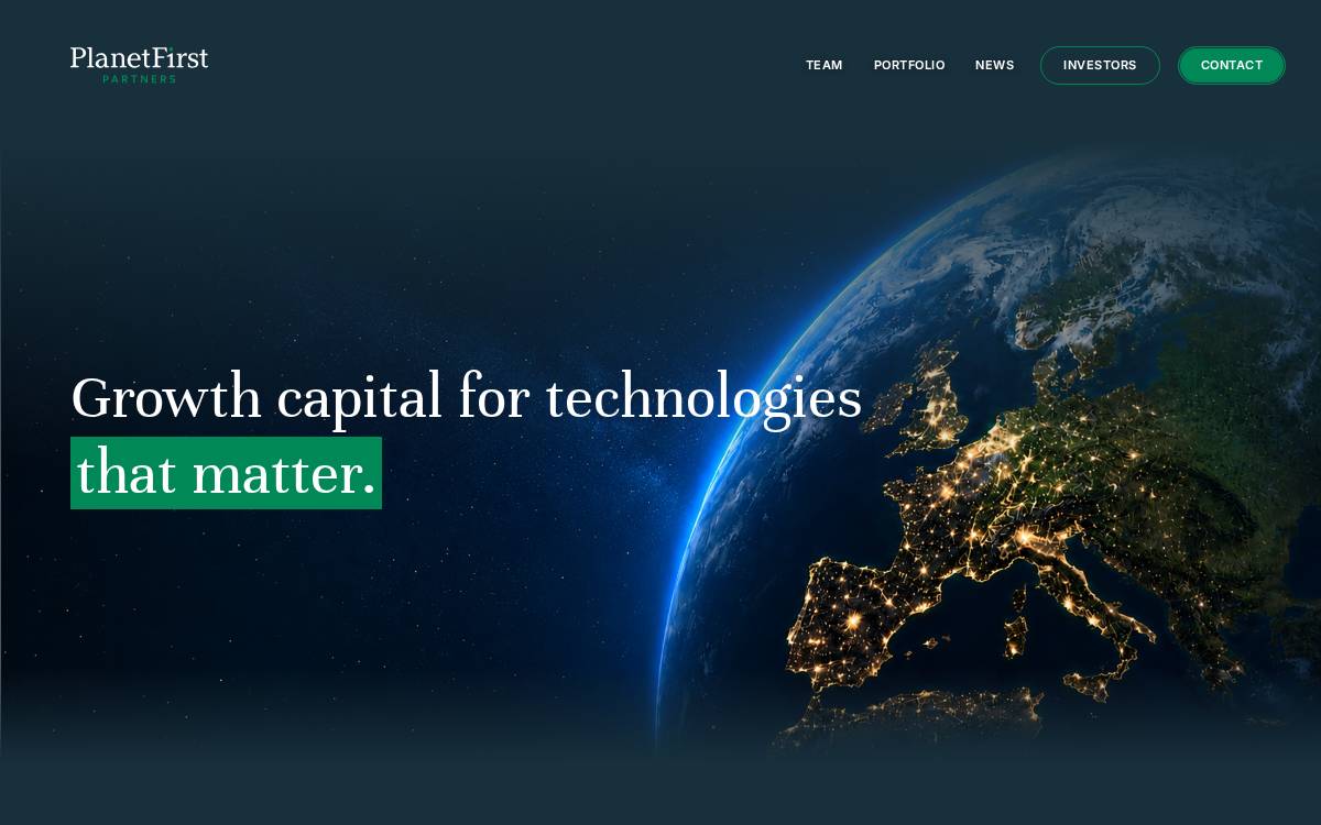 Planetfirst website preview