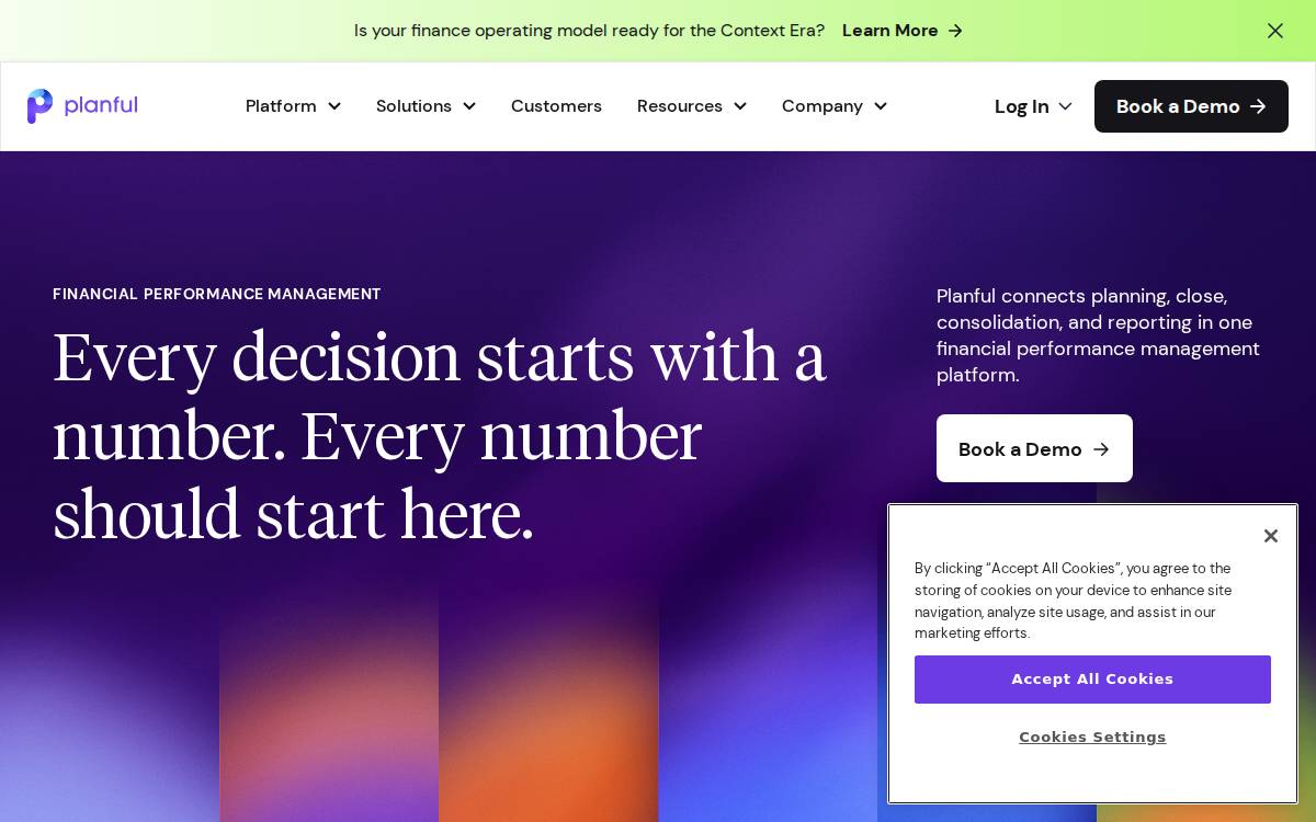 Planful website preview