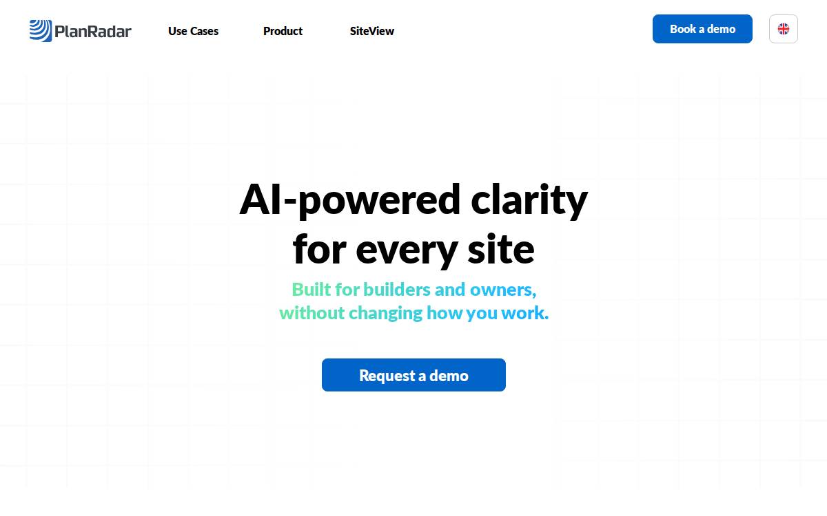 PlanRadar website preview