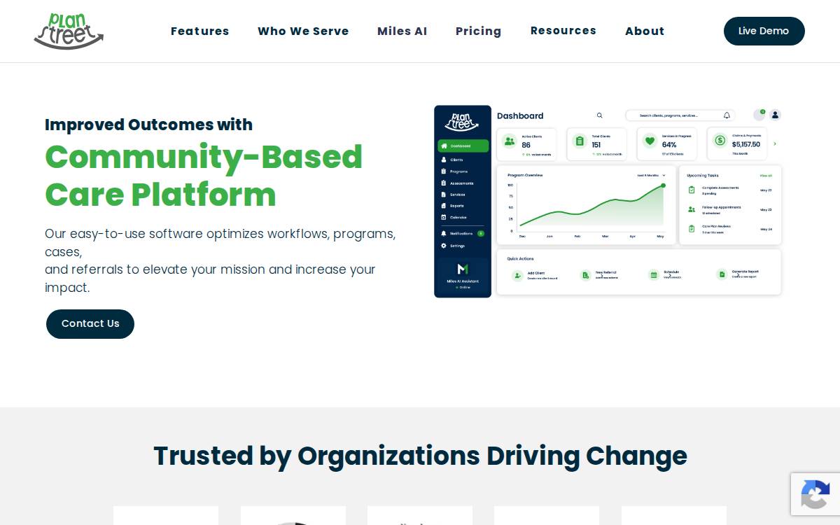 Planstreet website preview