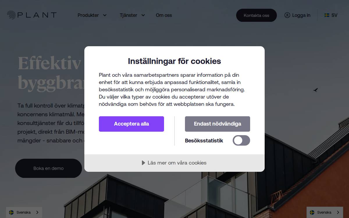 Plant website preview