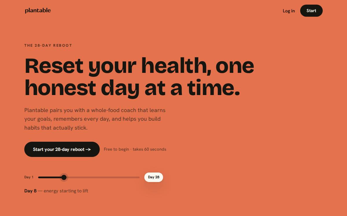 Plantable website preview