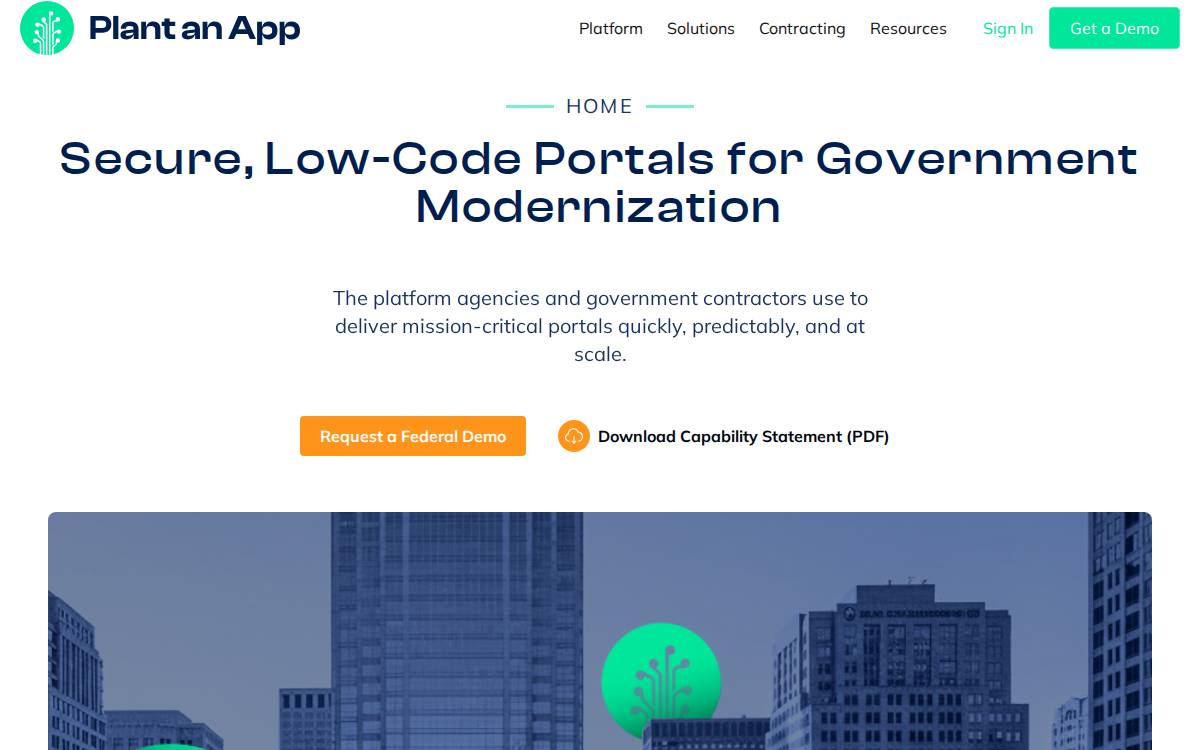 Plantanapp website preview