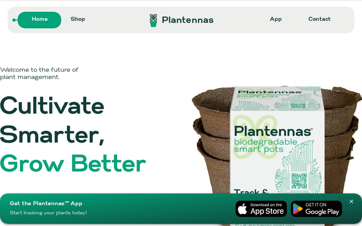 Plantennas website preview