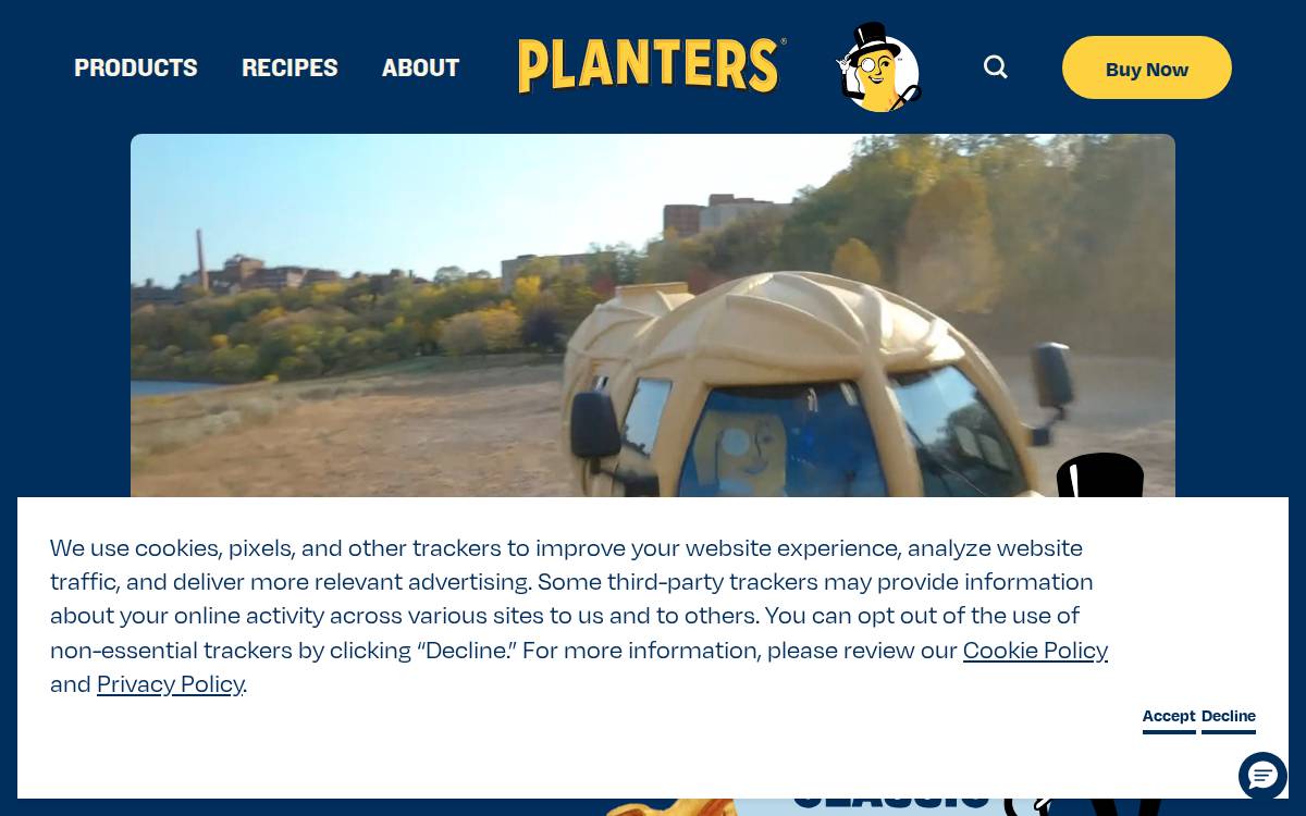 Planters website preview