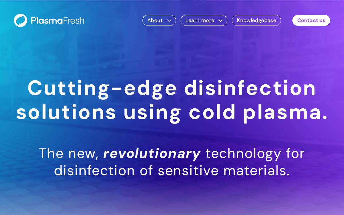 Plasma Fresh website preview