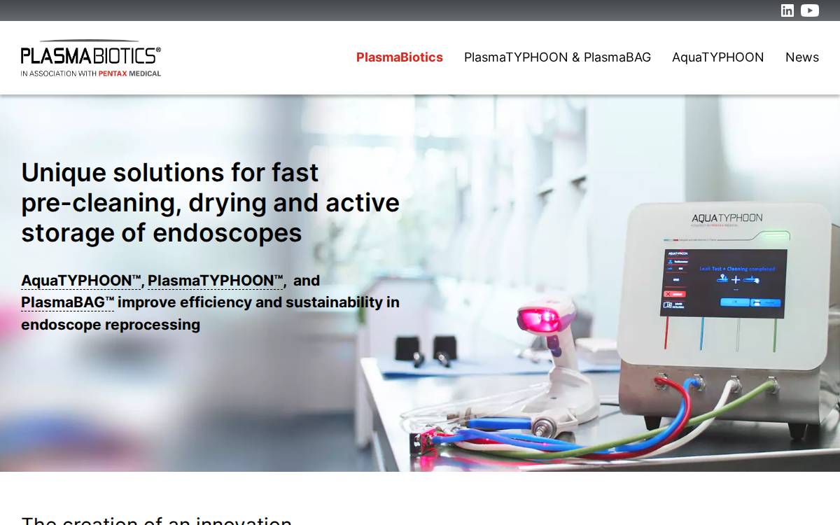 Plasmabiotics website preview