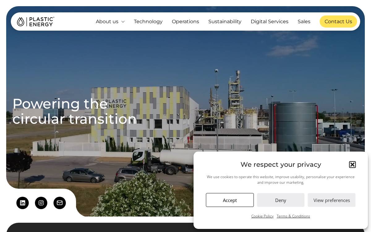Plastic Energy Global website preview