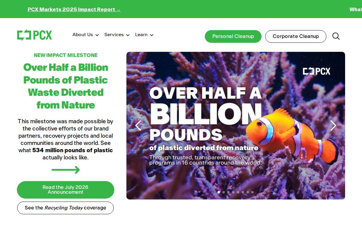 Plasticcreditexchange website preview