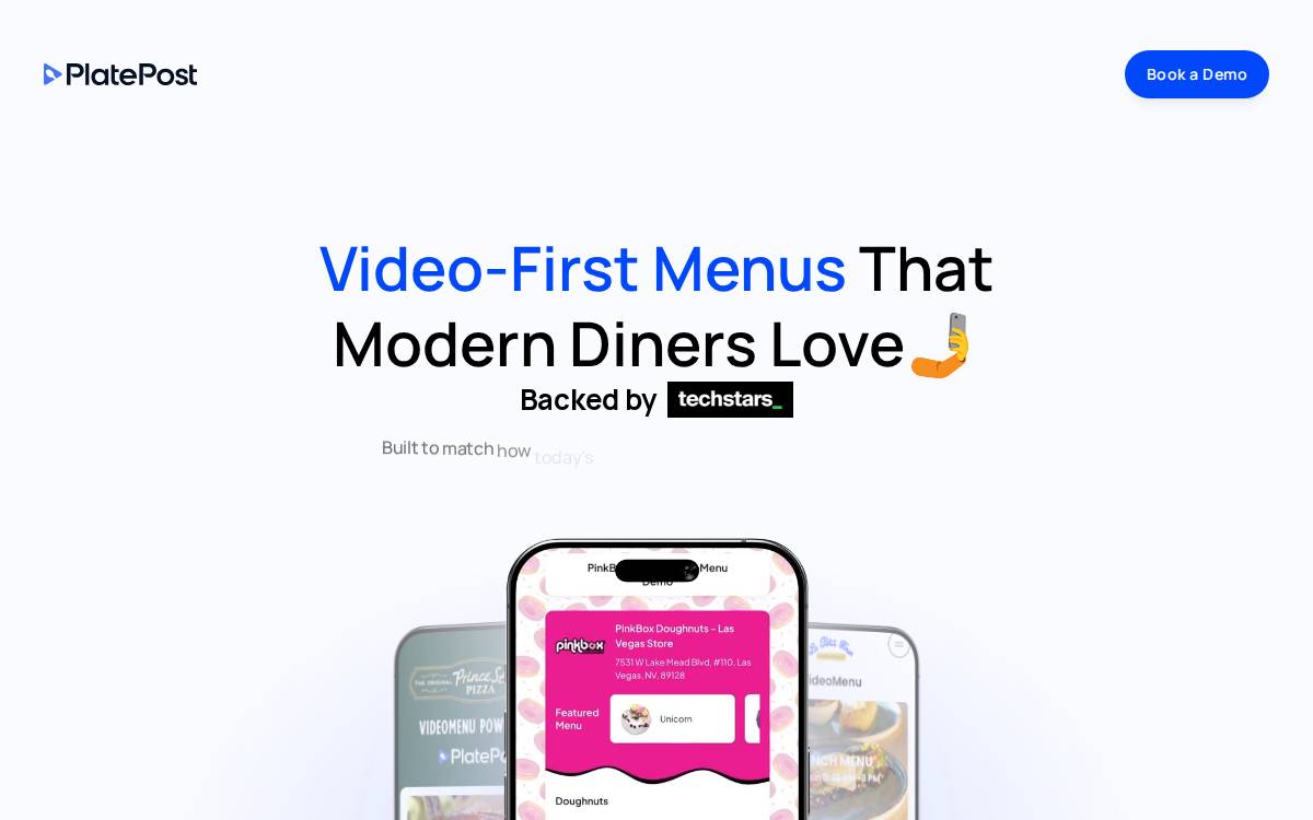 PlatePost website preview