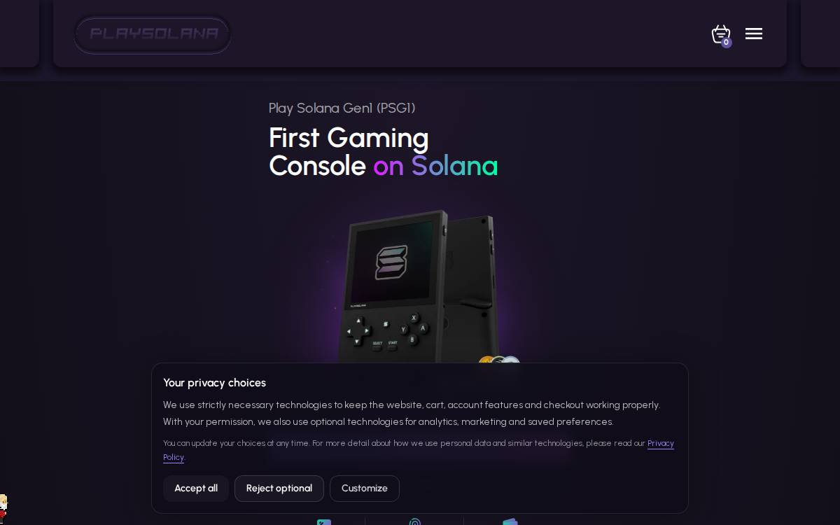 Play Solana website preview