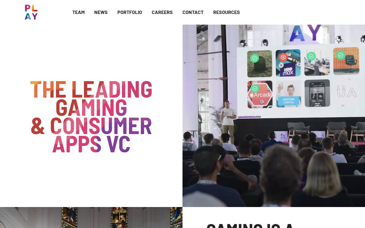 Play Ventures website preview