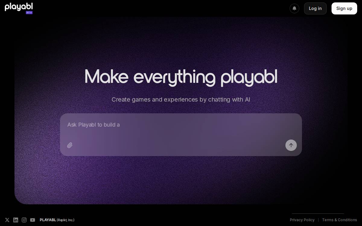 Playabl.ai website preview