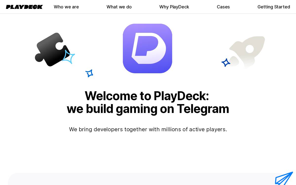 Playdeck website preview