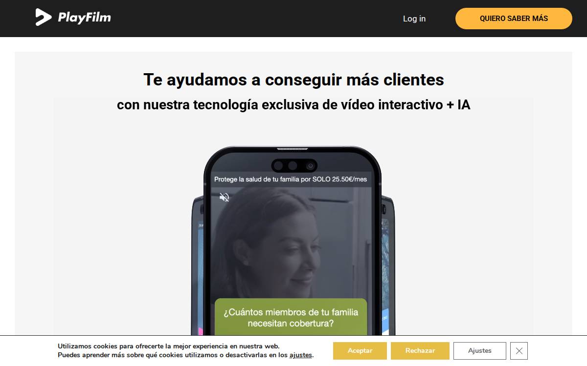 PlayFilm website preview