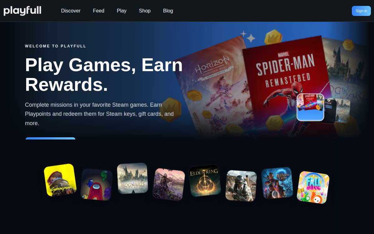 PlayFull website preview