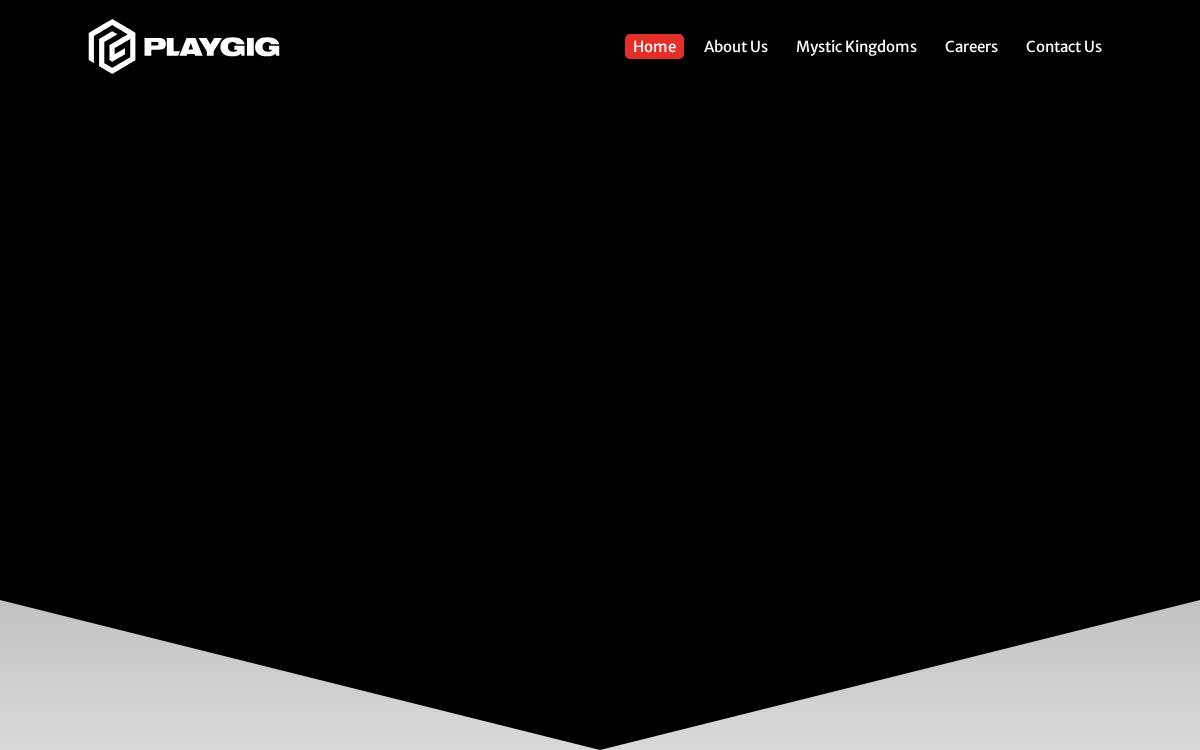 Playgig website preview