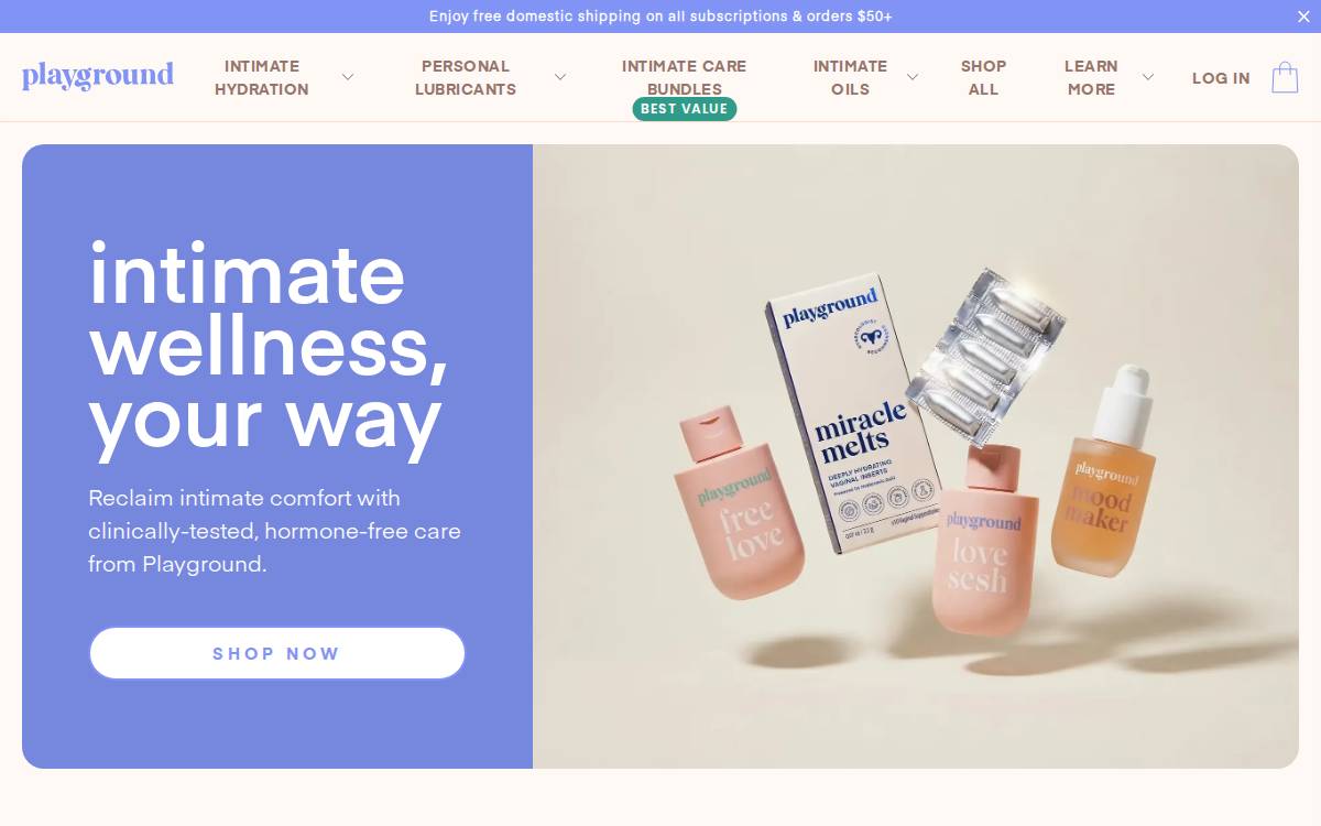 Playground website preview