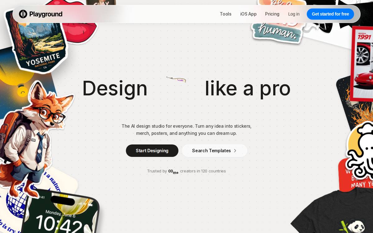 Playground website preview