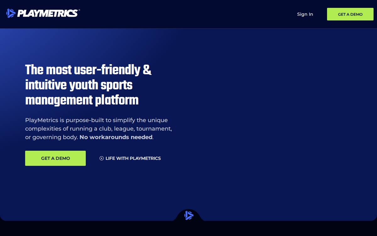 Playmetrics website preview