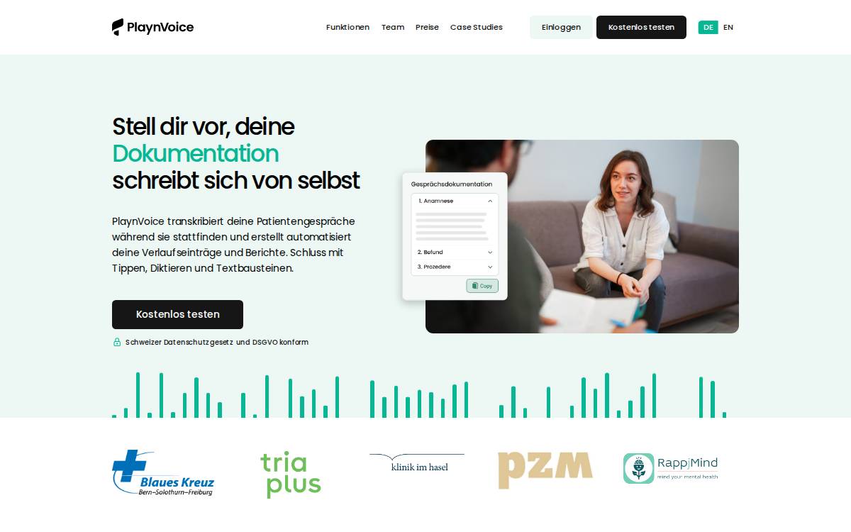 PlaynVoice website preview