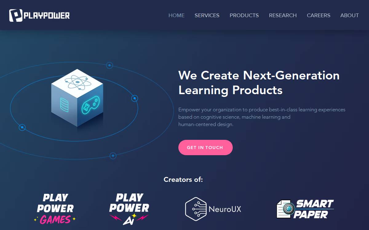 Playpower Labs website preview
