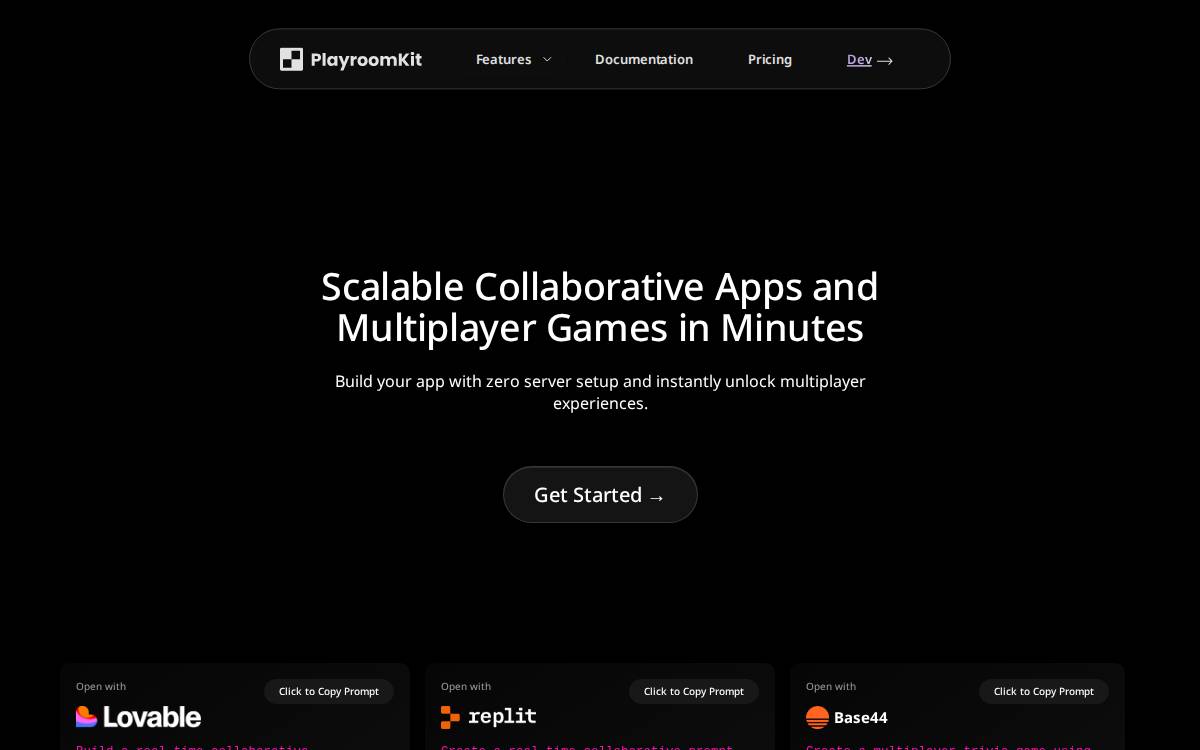 Playroom website preview
