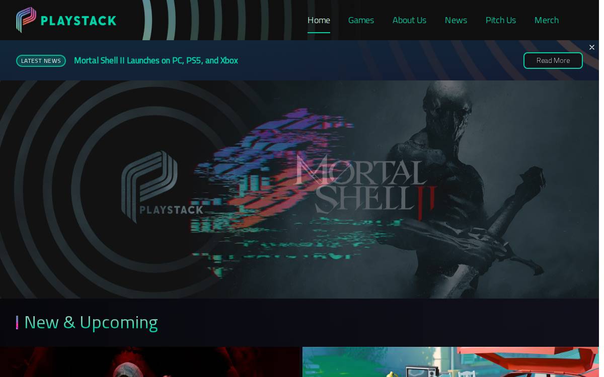 Playstack website preview