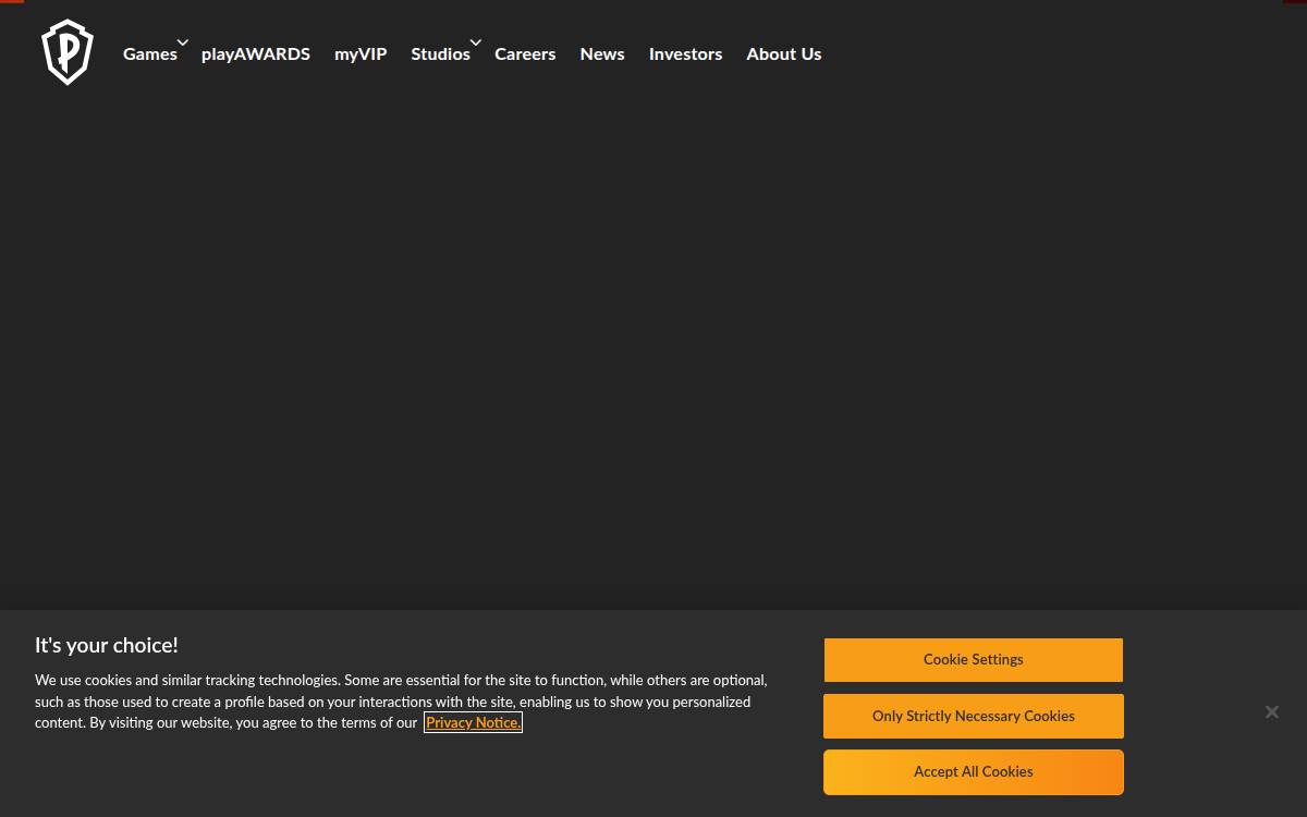 PlayStudios website preview