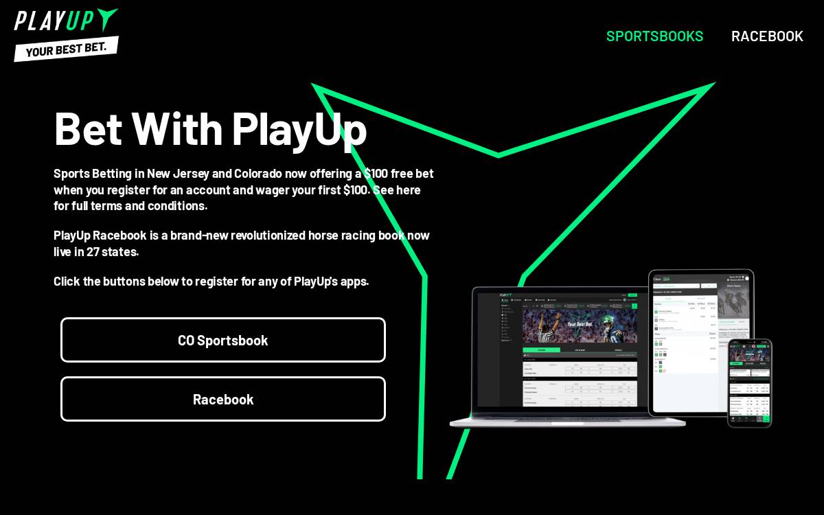 PlayUp website preview